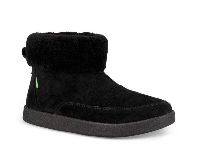 Bottes Sanuk New Bootah Suède Femme - Noir HIMQUA798